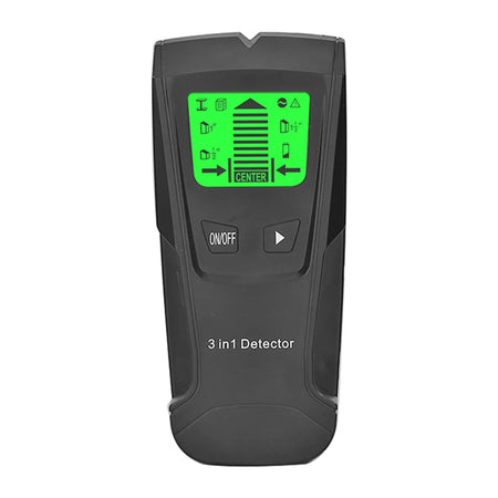 TH210 3 In 1 Wall Metal Detector - Three In One Scanner Black