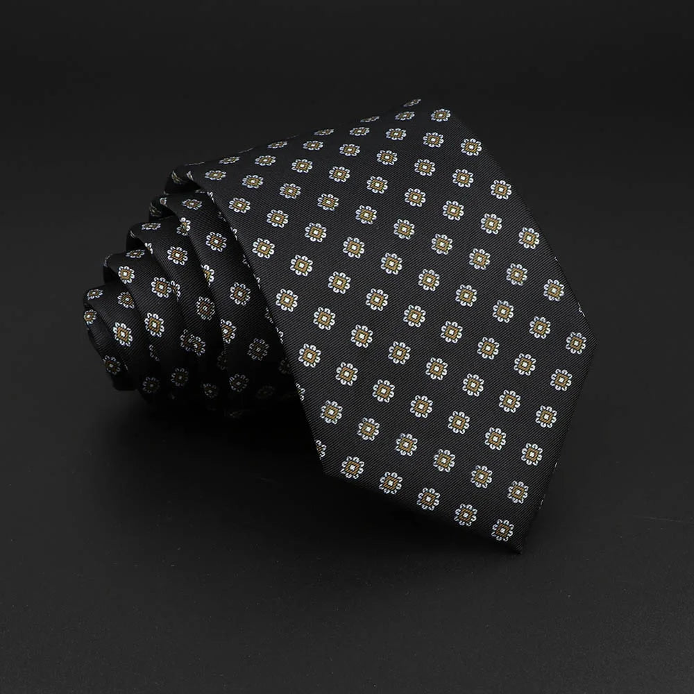 Paisley Floral Soft Silk Necktie for Men 2