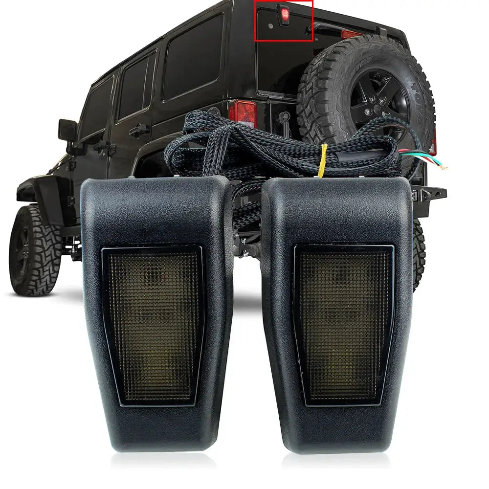 High Rear Brake Light Tailgate LED lights 3RD Brake Rear Lamp for Jeep Wrangler Jk 07-17 by InterCyprus Trading Ltd