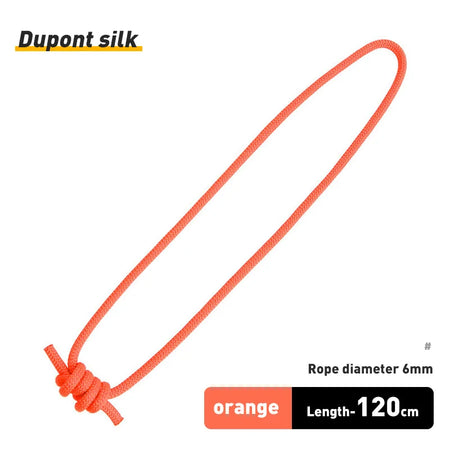 Xinda Outdoor 6mm Prusik Cord Rope 120cm &ndash; Heat Resistant Nylon Orange