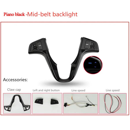 Steering Wheel Button For Hyundai VERNA SOLARIS 2010-2015 Audio Volume Music Control Switch Button With Backlight by InterCyprus Trading Ltd