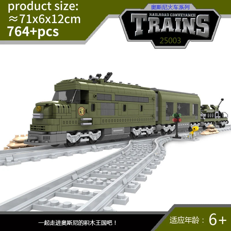 City Train Set Steam Vehicle Cargo Rail &ndash; Lego Compatible