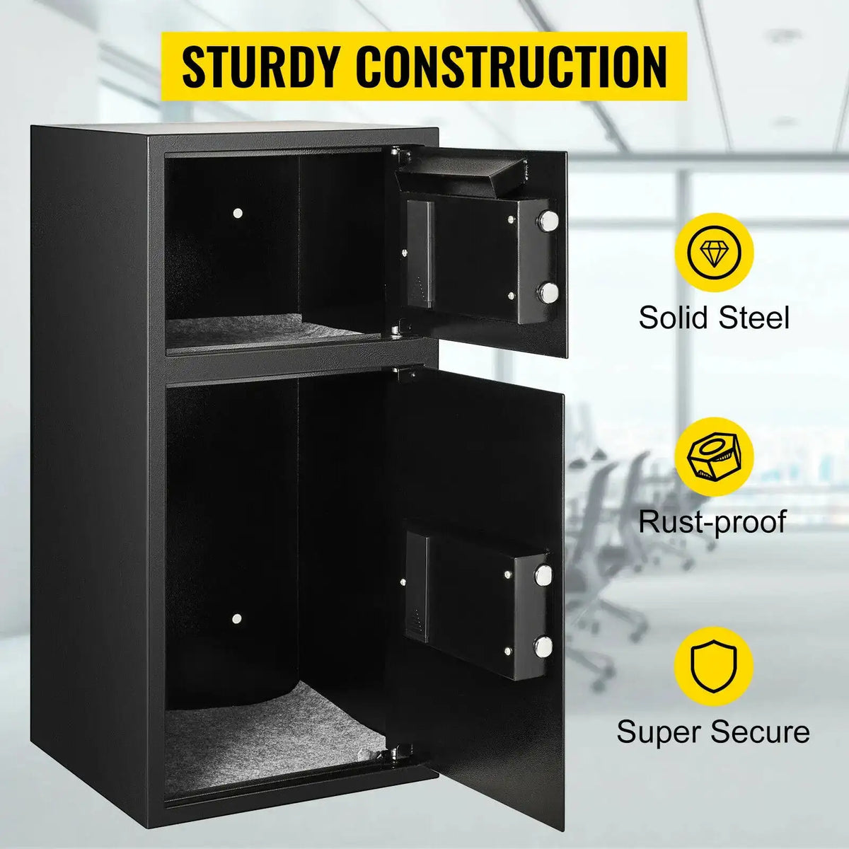 33 Inch Double Door Safe Box With Electronic Lock