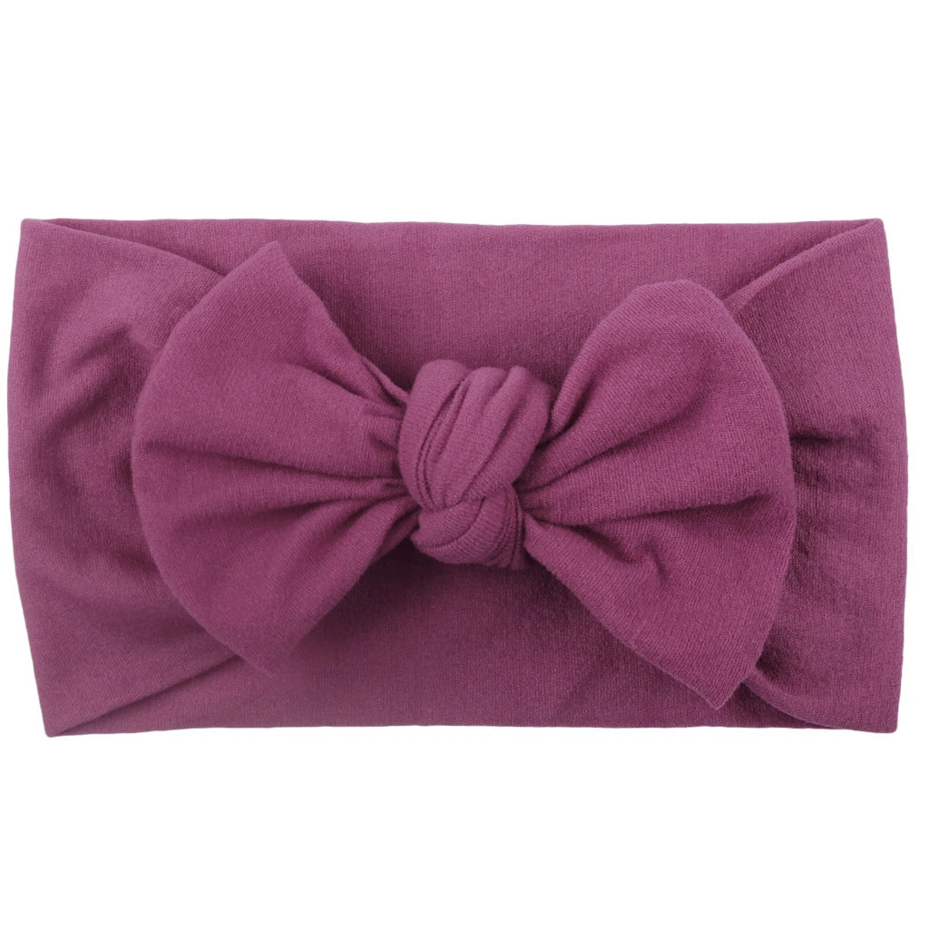 Cute Baby Girl Bowknot Headband - Soft Elastic Hair Accessory for Newborns and Toddlers