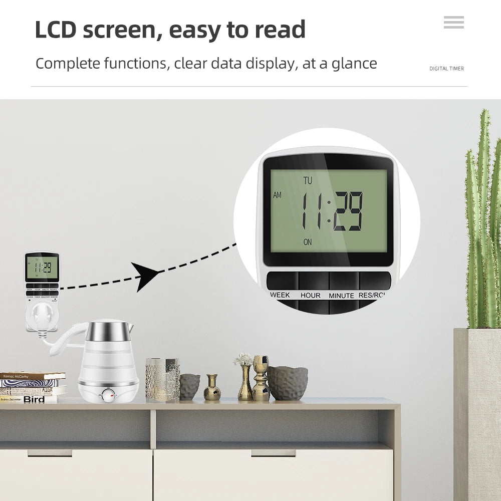 Electronic Timer Switch &ndash; Programmable Timing Socket
