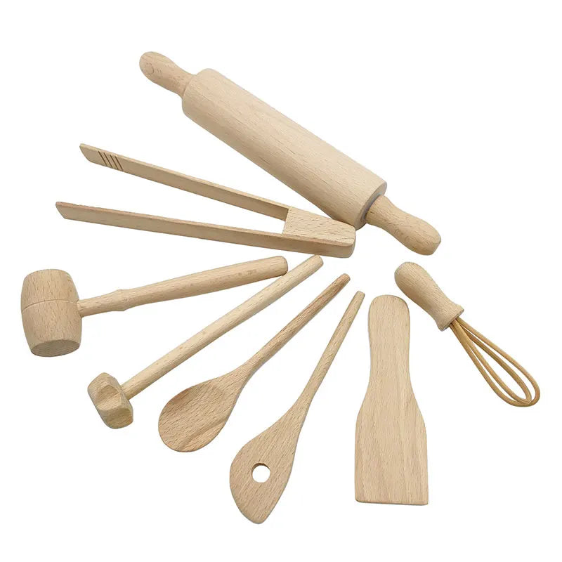 TTF00710 - Wooden Beech Kitchen Toys For Kids Safe Play