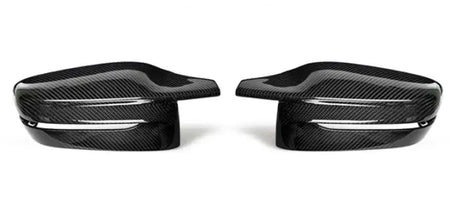 Bright Black Side Wing Mirror Covers For BMW G30 G38 M4 LHD-Carbon pattern