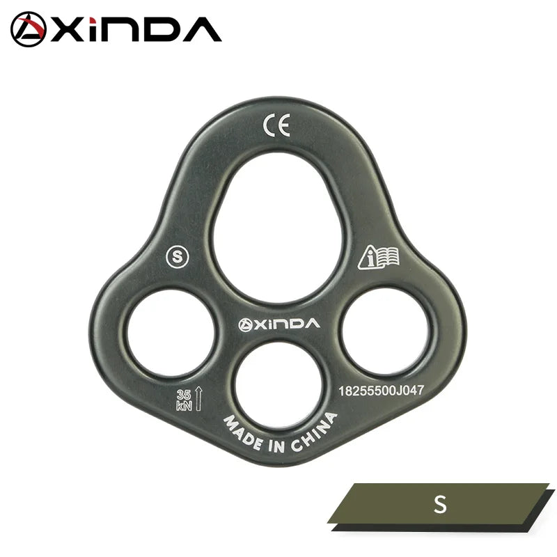 XINDA Four Hole Force Plate &ndash; Aluminum Magnesium Alloy Gray 4 hole