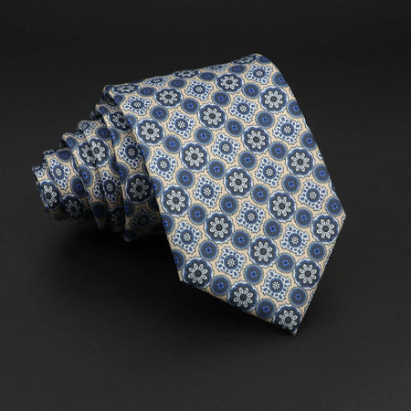 Paisley Floral Soft Silk Necktie for Men 9