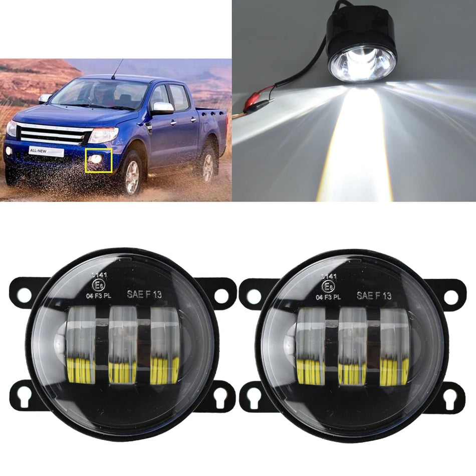 Luces de Niebla LED para Ford Ranger 2012-2015, Fiesta MK7, Focus MK2, Falcon 2005-2008