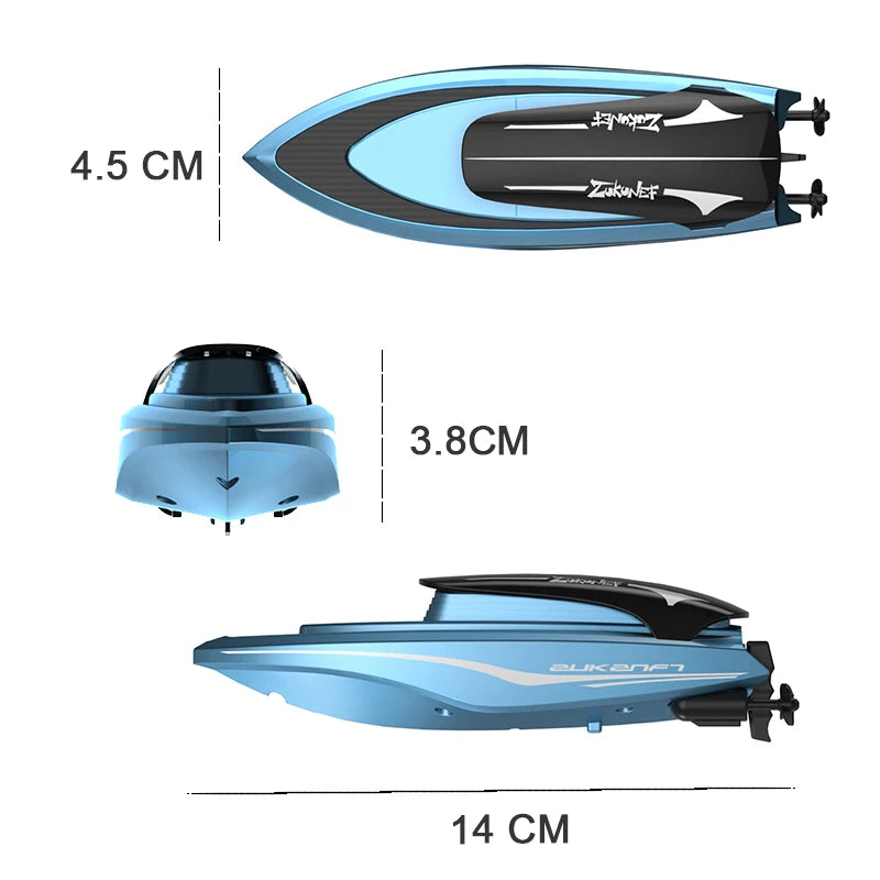 Mini RC Boat High Speed Remote Control Ship &ndash; LED Light