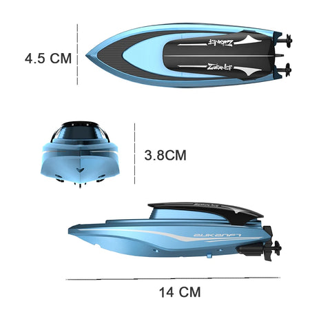 Mini RC Boat High Speed Remote Control Ship &ndash; LED Light