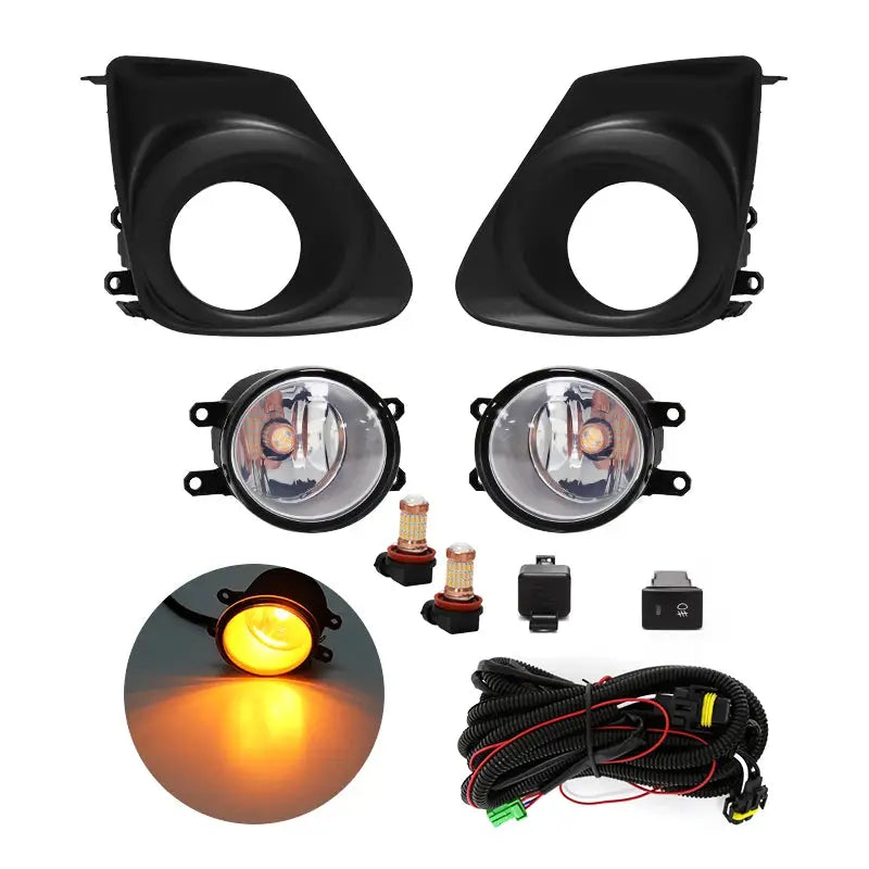 For Toyota Corolla Altis 2011 2012 2013 Fog Light Lamp Daytime Running Chrome Wires Switch Relay by InterCyprus Trading Ltd