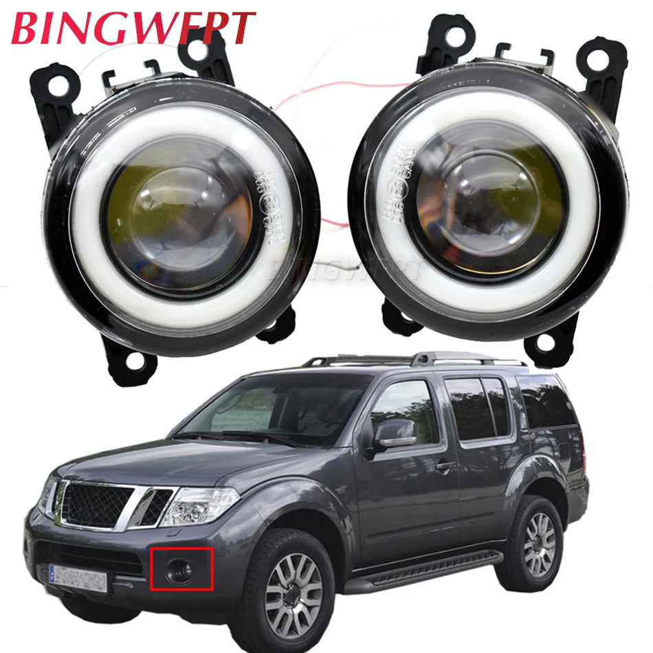 LED miglas gaismas montāža ar eņģeļa aci Nissan Pathfinder R51