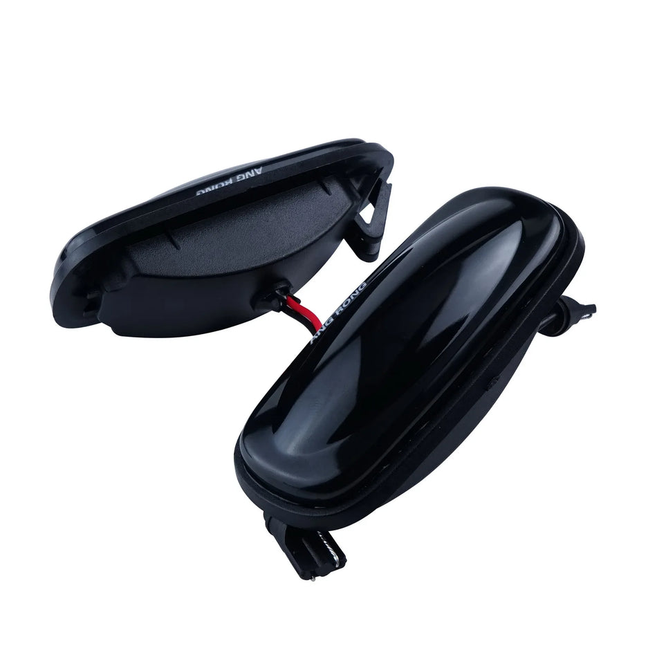 Luzes de Marcador Lateral LED Âmbar com Lente Preta para Land Rover Defender 90