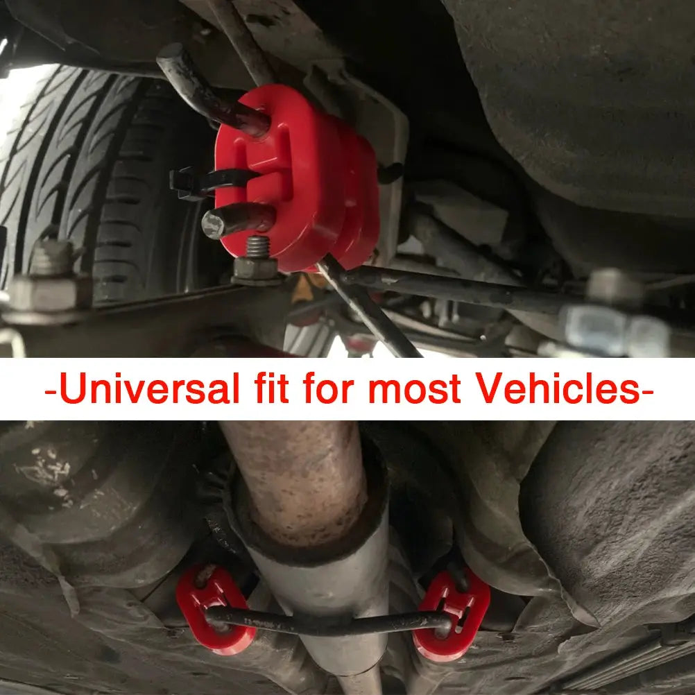 2pcs Universal Car Heavy Duty Rubber Exhaust Muffler Tail Pipe Mounting Holder Brackets Hanger Insulator Replacement by InterCyprus Trading Ltd