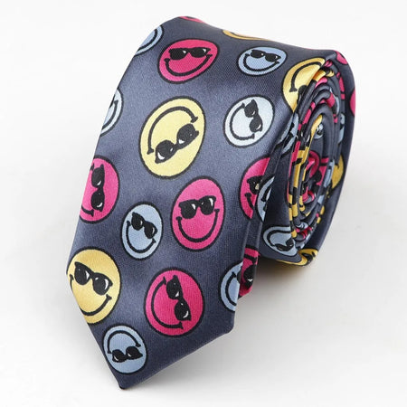 Colourful Musical Notes Skinny Tie for Men 33