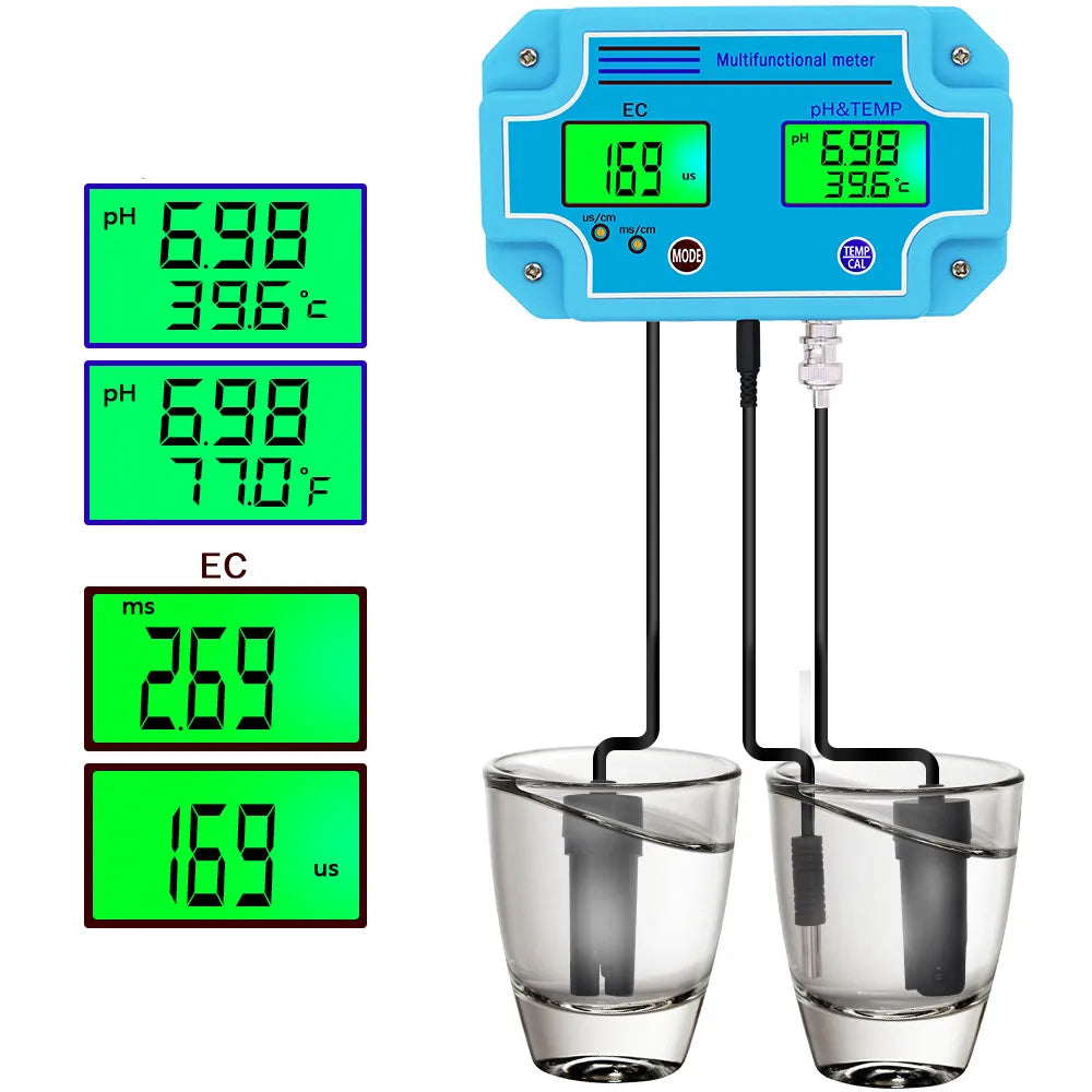 PH/EC-2981 2 in 1 Digital PH EC Meter &ndash; High Accuracy EU PLug