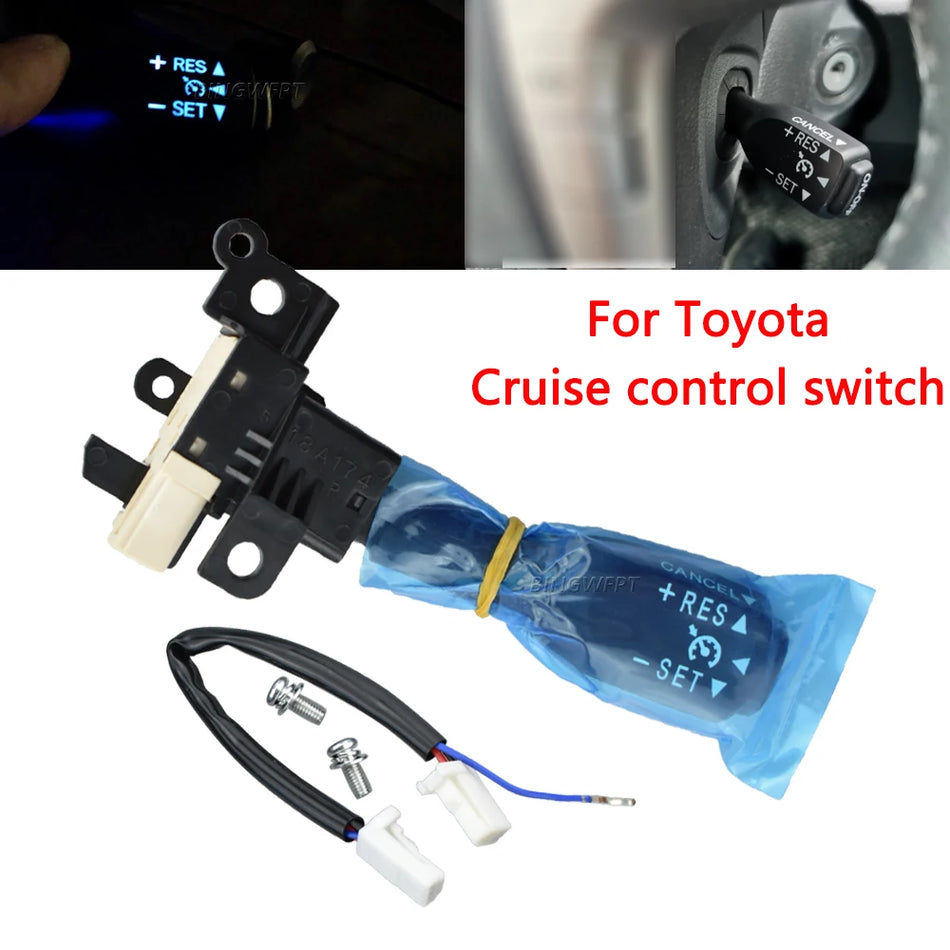Comutator de control al vitezei de croazieră cu iluminare LED ABS pentru Toyota 84632-34011, 84632-34017