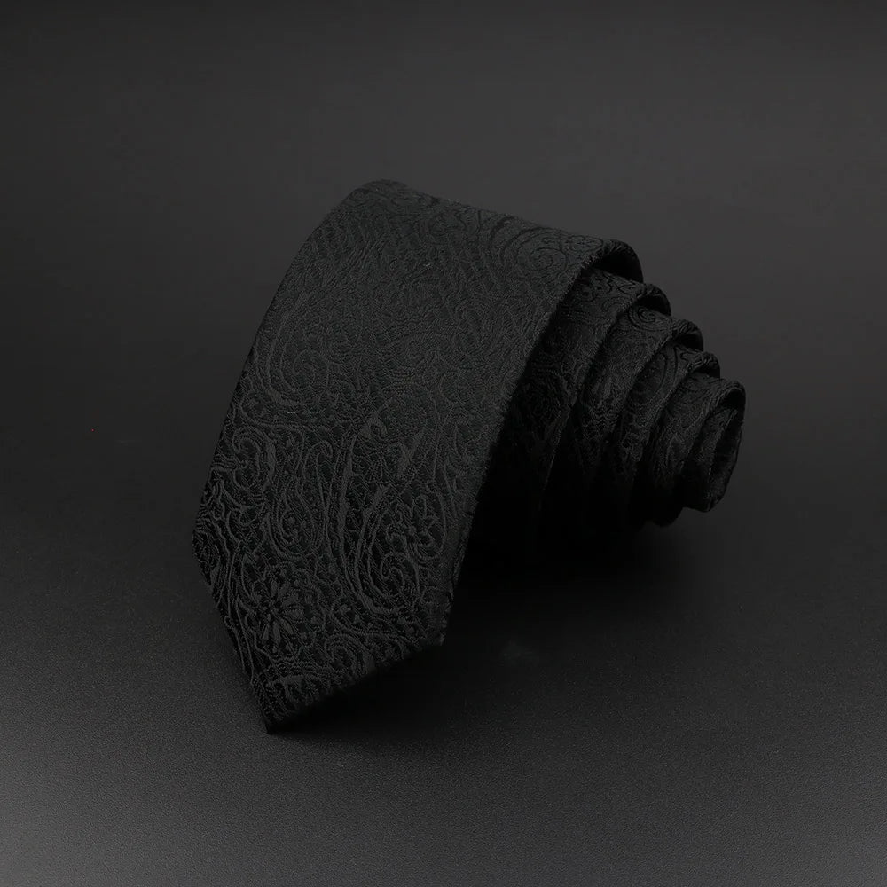 Stylish Jacquard Striped Paisley Necktie for Men 26