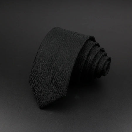 Stylish Jacquard Striped Paisley Necktie for Men 26