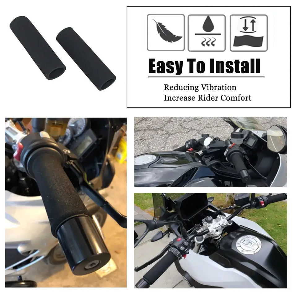 Motorcycle Anti-Slip Handlebar Handle Grip Cover For BMW R1250GS Adventure R1200GS/adv F850GS F750GS F650GS R1200RT G310GS G310R by InterCyprus Trading Ltd