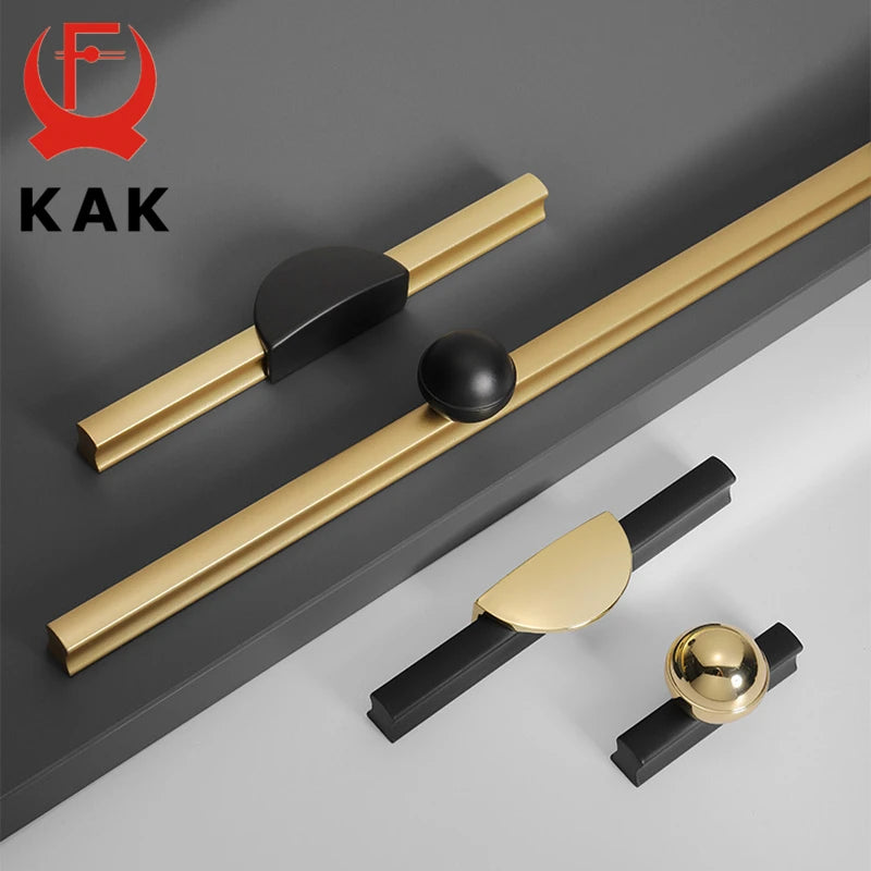 KAK Χρυσό Μαύρο 1000mm Αλουμινένιο Χερούλι Κουζίνας