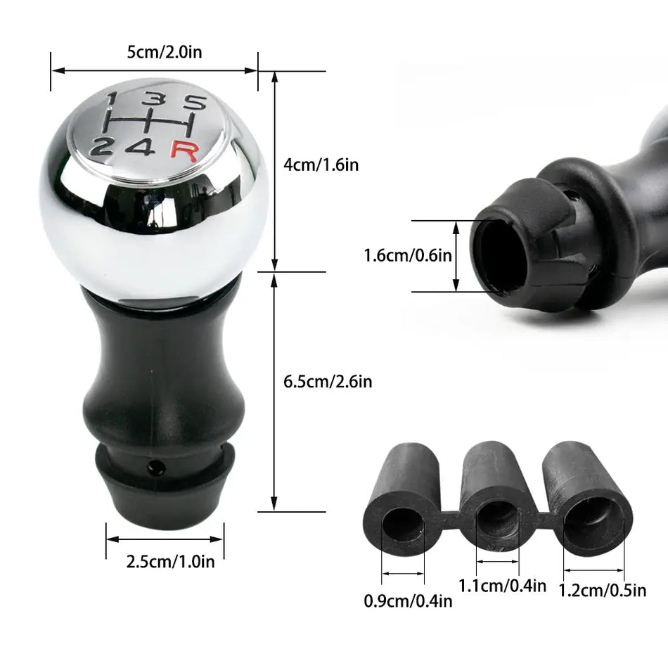Gearshift Knob For CITROEN C1 C3 C4 / For PEUGEOT 106 107 205 206 207 306 307 308 309 405 406 407 508 605 607 806 807 by InterCyprus Trading Ltd