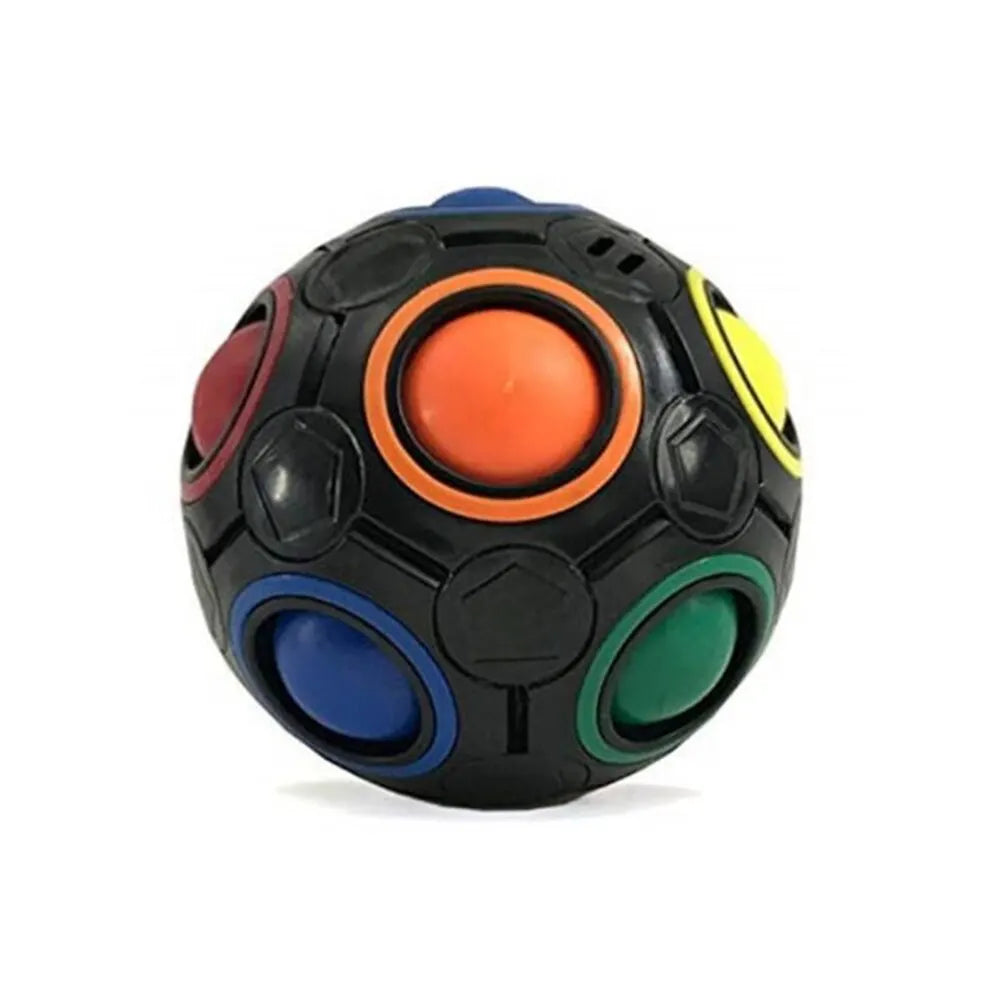 Cubo de Fidget de Bola Mágica Arcoíris Luminoso Juguete de