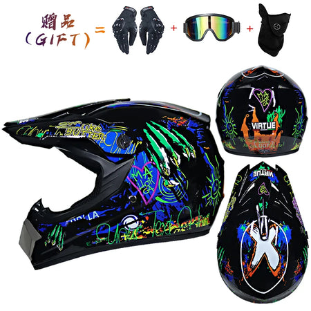 Orz Kids Motocross Helmet - Durable ABS Off-Road Safety