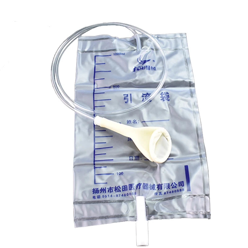 5Pcs Lot Male Urine Drainage Bag 1000ML For Incontinence
