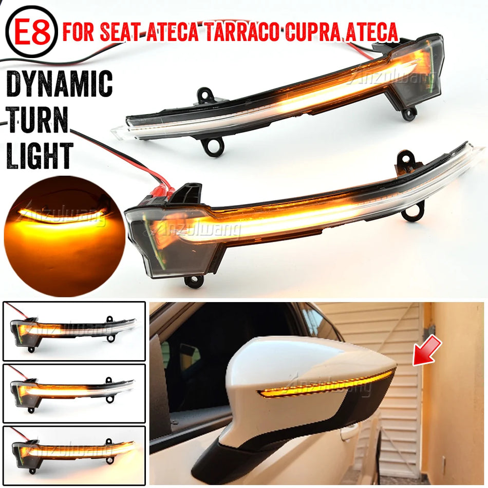 Señales de giro LED dinámicas para SEAT Ateca Tarraco 2016 2017 2018 2019