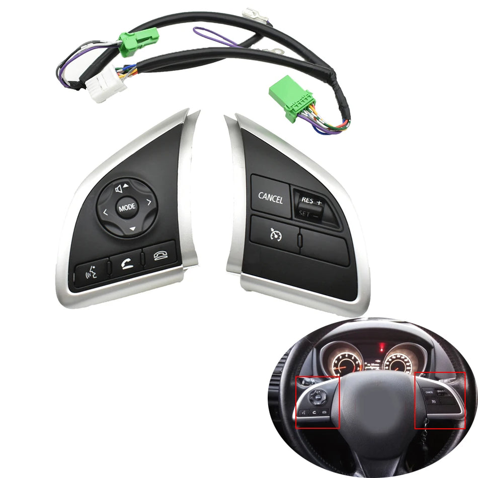Buton de comutare pentru volan cu audio Bluetooth Android pentru Mitsubishi ASX Space Star 2013-2015