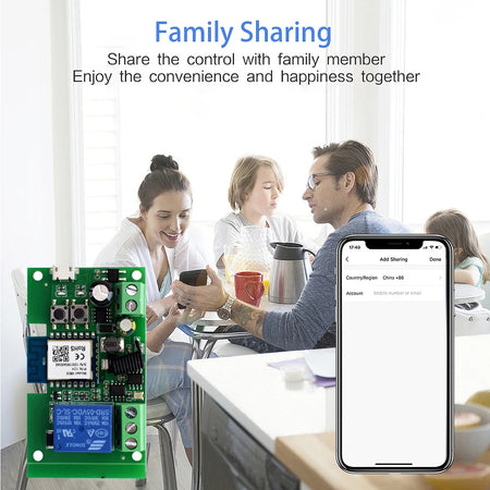 Tuya WIFI Smart Garage Door Switch - Remote Control, Alexa Compatible