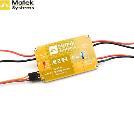 Matek System UBEC DUO 4A 5V~12V & 5V For RC Quadcopter RC Airplane RC Multicopter UBEC Power Model by InterCyprus Trading Ltd