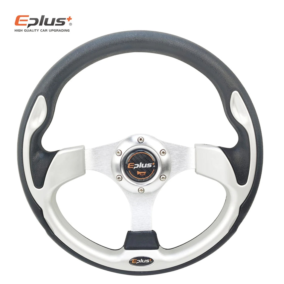 Eplus FXP003 Universal Racing Steering Wheel, 13 Inch Aluminum PU, 4 Color