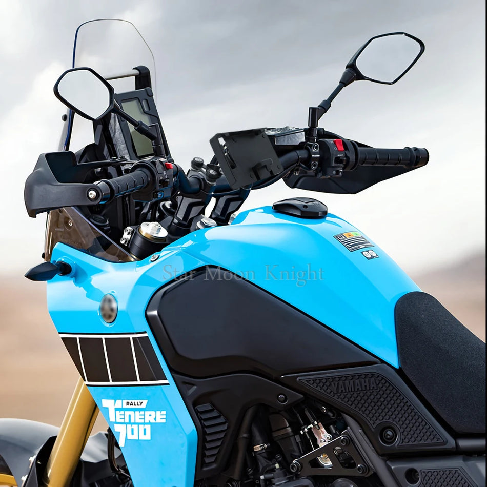 Yamaha Tenere 700 Stūres Tālruņa GPS Turētājs, Alumīnija Plāksnes Turētājs ar Vibrācijas Samazināšanu