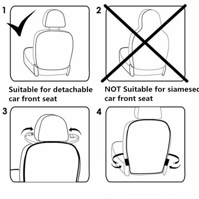 Car Seat Back Protector for Children &ndash; Anti-Kick Mud Clean Cover
