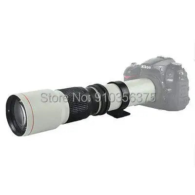 JINTU 500mm 1000mm f/8 Manual Telephoto Lens &ndash; Exceptional Zoom for Stunning Wildlife Photography