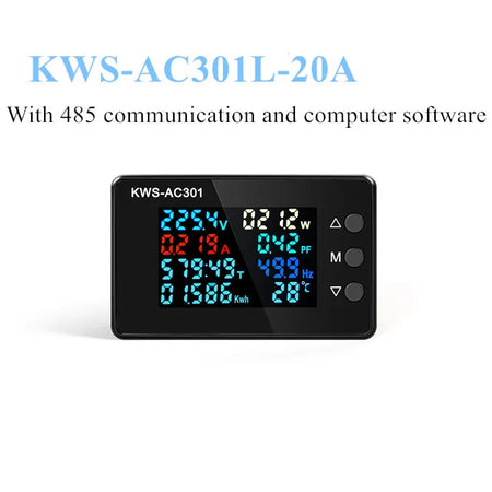 KWS-AC301 &ndash; 8 In 1 Digital Power Meter For 50-300V Range AC 301L-20A