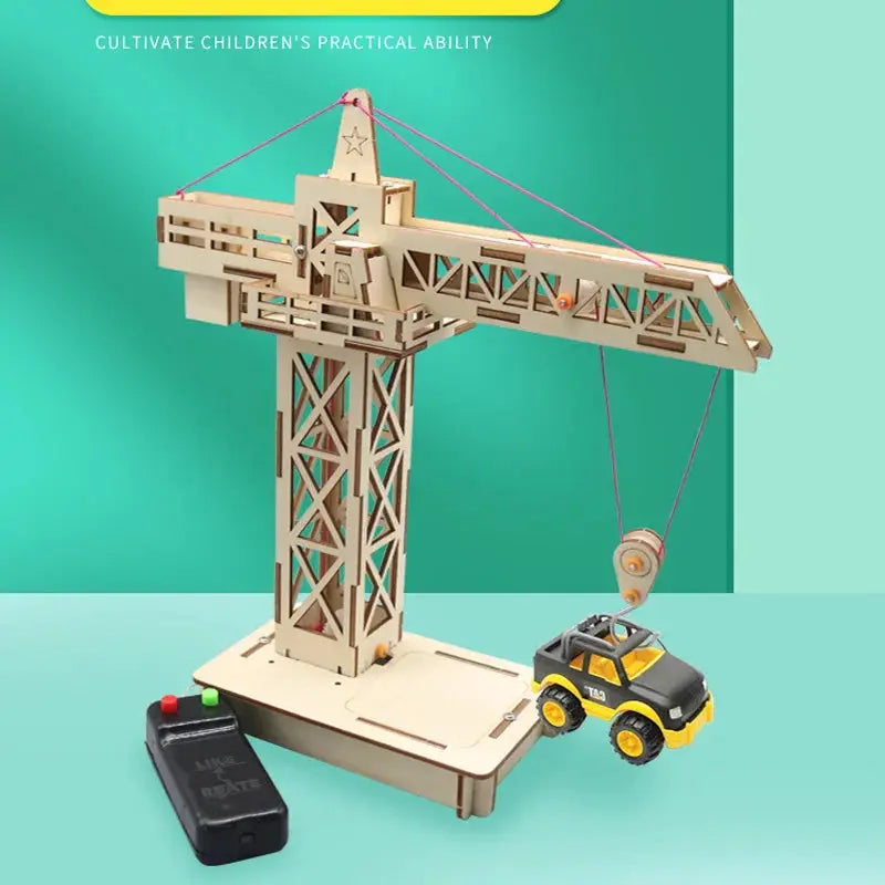 Remote Control Tower Crane Lifting Crane Diy Models & Building Toy Science &Education Model Toy For Children Gift Toy by InterCyprus Trading Ltd