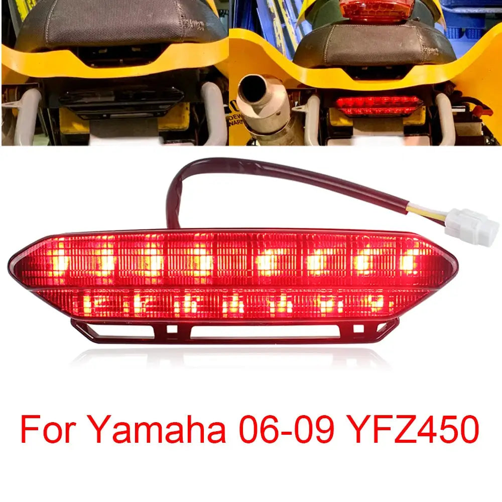 LED Tail Light for Yamaha 2006 - 2009 YFZ450 06-09 YFZ 450 5TG-84710-21-00 LED Rear Lamp by InterCyprus Trading Ltd
