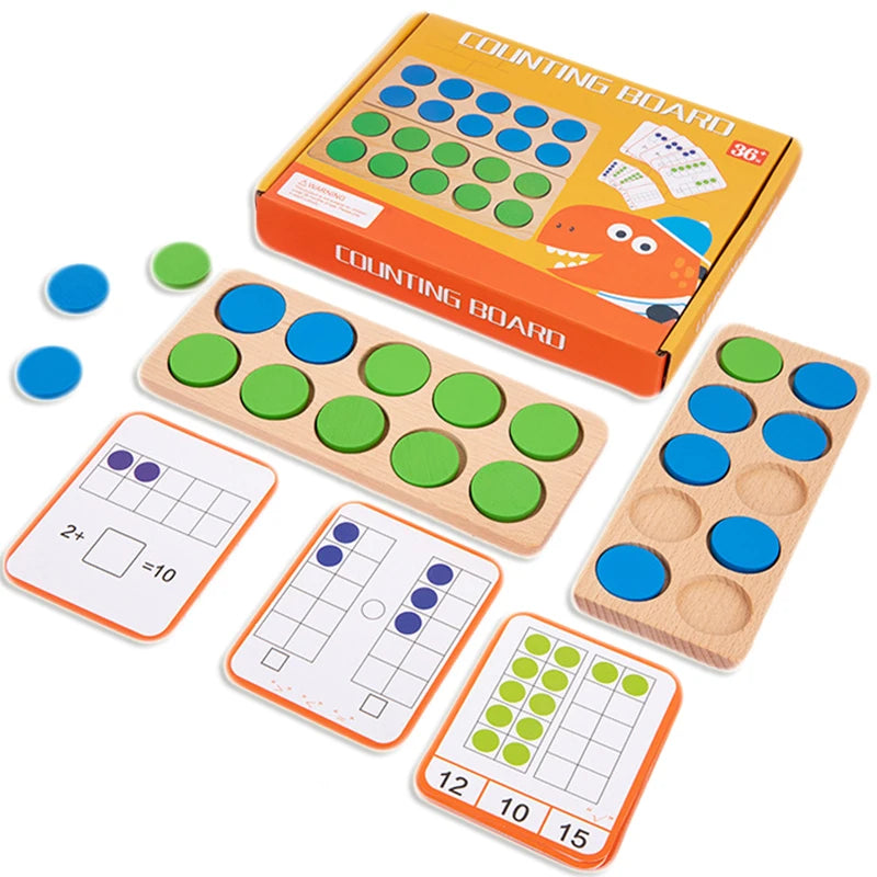 Brozebra Wooden Ten Frame Math Toys &ndash; Educational Math Play