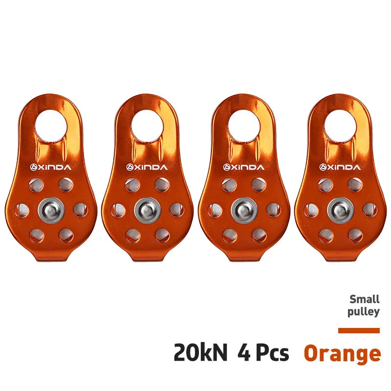 XD-8610 Small Pulley &ndash; Ultra Lightweight Aluminium Alloy Orange 4pcs