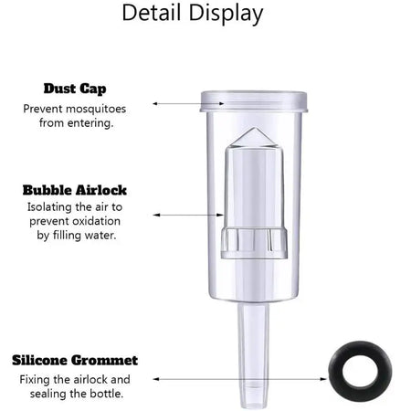 Plastic Homebrew Airlock Set &ndash; Silicone Grommets Included