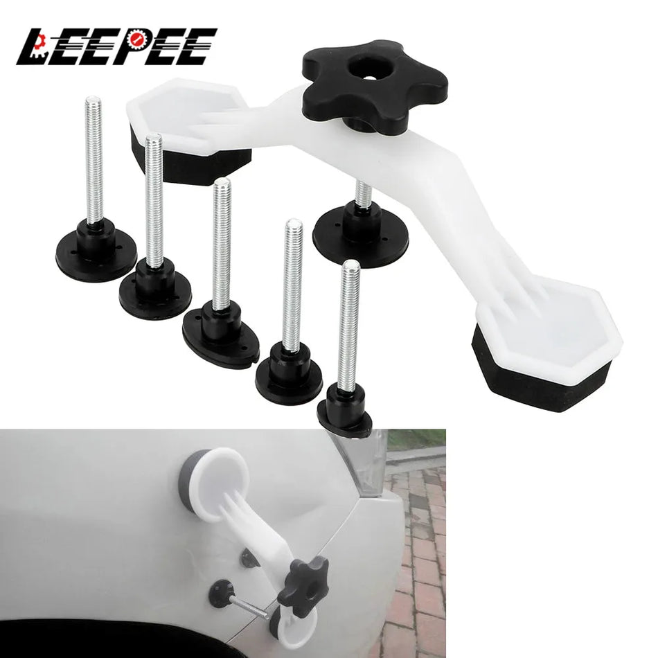 Kolhujen vetotyökalusarja Toyotalle, Hondalle, Nissalle, liimakohdat, maalittoman kolhun korjaustyökalusarja