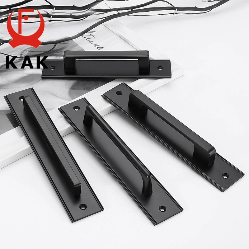 KAK Aluminium Alloy Black Door Handles for Interior Doors Bedroom ...