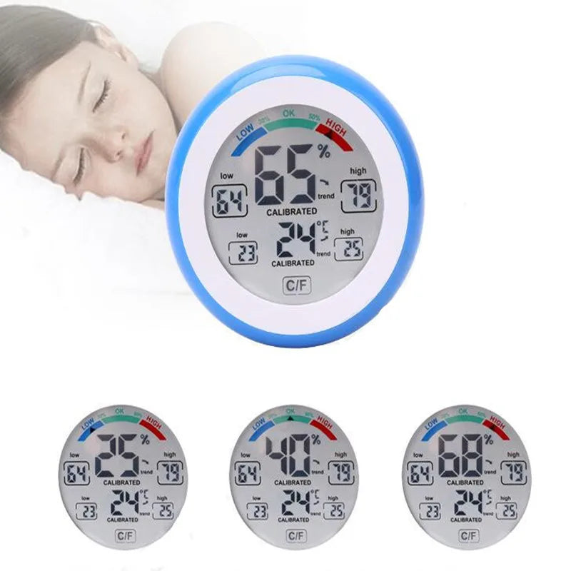 Digital Thermometer Hygrometer Mini - Compact Indoor Sensor