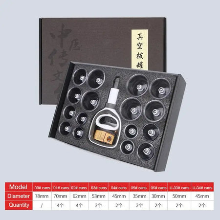 24 Cans Suction Cup Therapy Massager &ndash; Vacuum Cupping 20 Cans