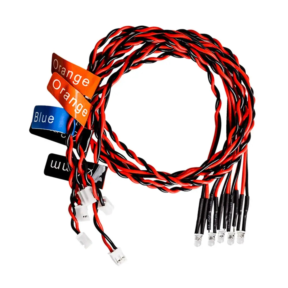 12 Leds Car LED Lamps Light Strobe Lights Kit for 1/10 1/8 HSP TAMIYA CC01 D90 SCX10 RC Car Model by InterCyprus Trading Ltd